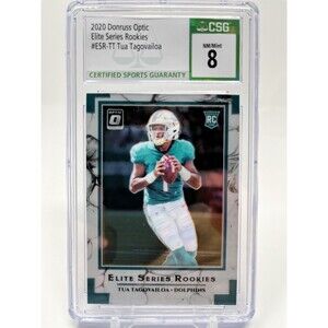 2020 Donruss Elite Series Rookies Tua Tagovailoa RC CSG 8 #ESR-TT